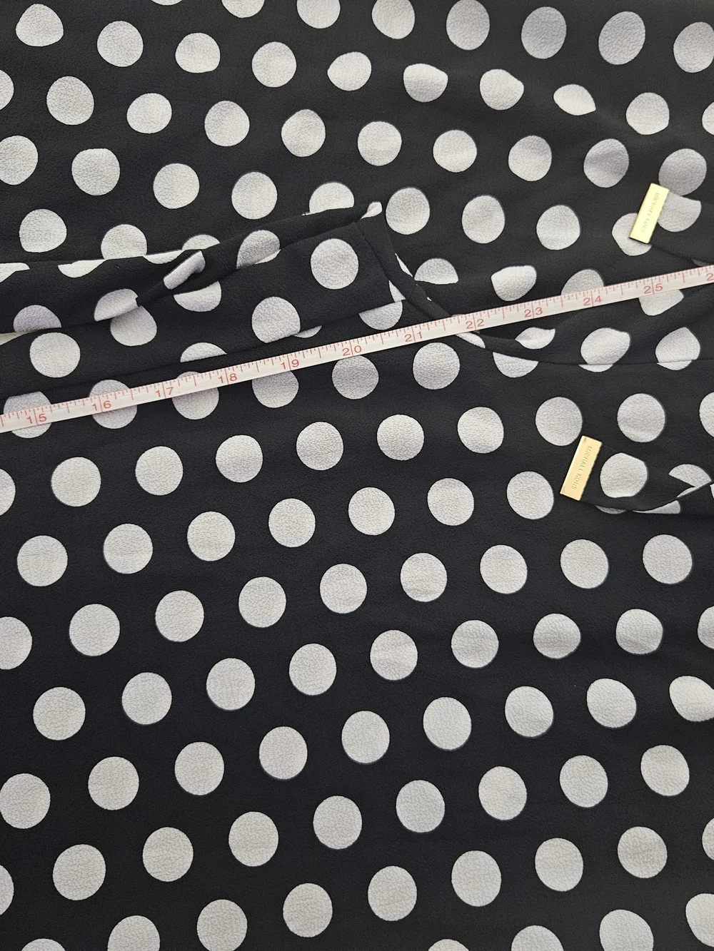 MICHAEL Michael Kors Polka Dot Wide Leg Paperbag Crop Pants - Size S